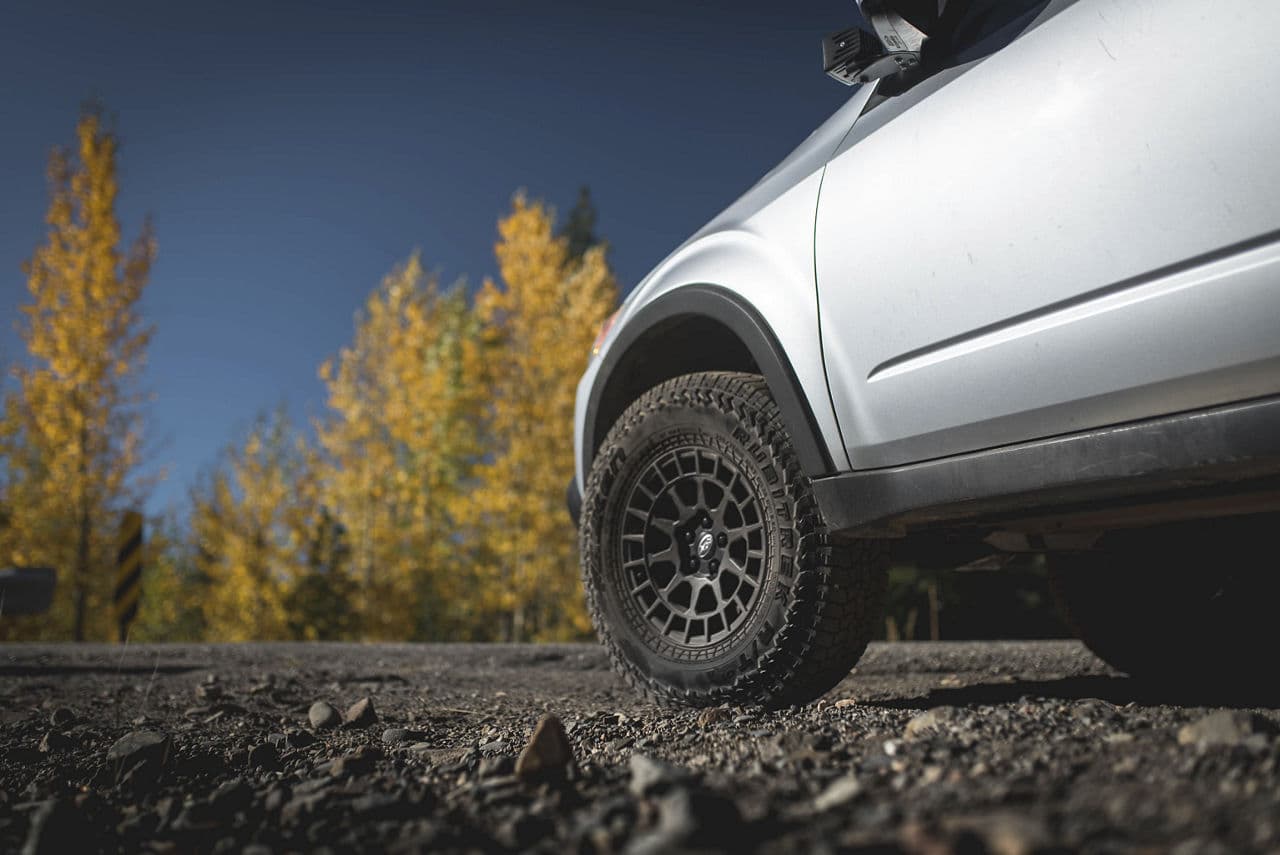 Rear view of 2011 Subaru Forester with wheels
