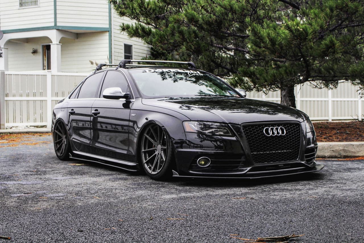 Front view of 2012 Audi S4 with vehicle wraps