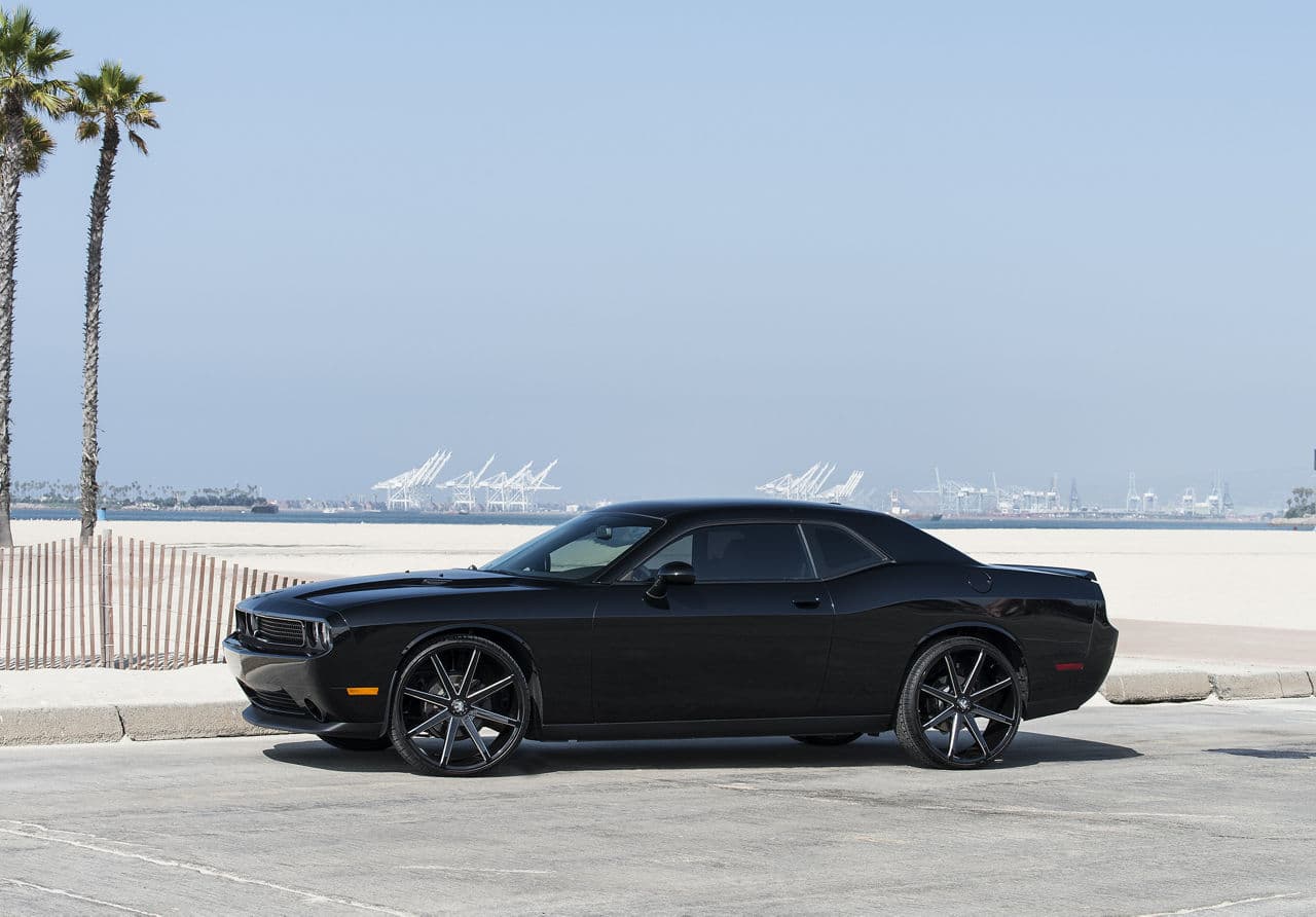 Interior of 2012 Dodge Challenger with wheels