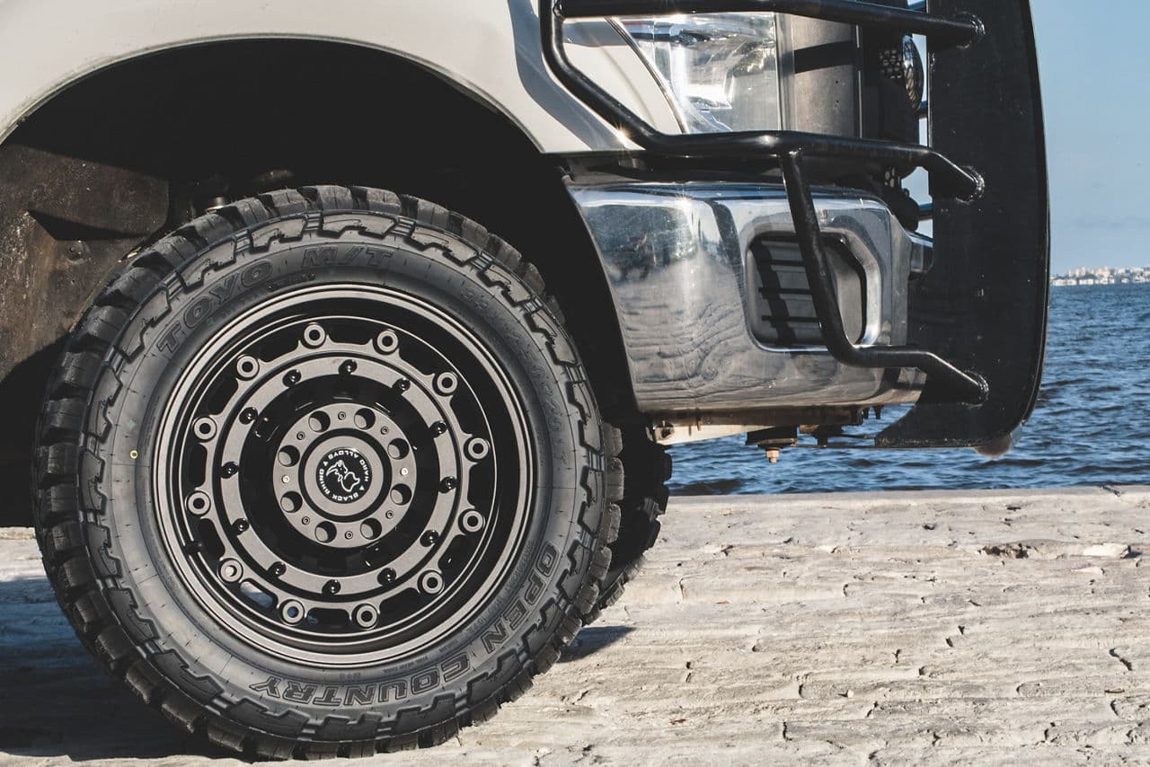 Interior of 2012 Ford F250 with truck suv wheels