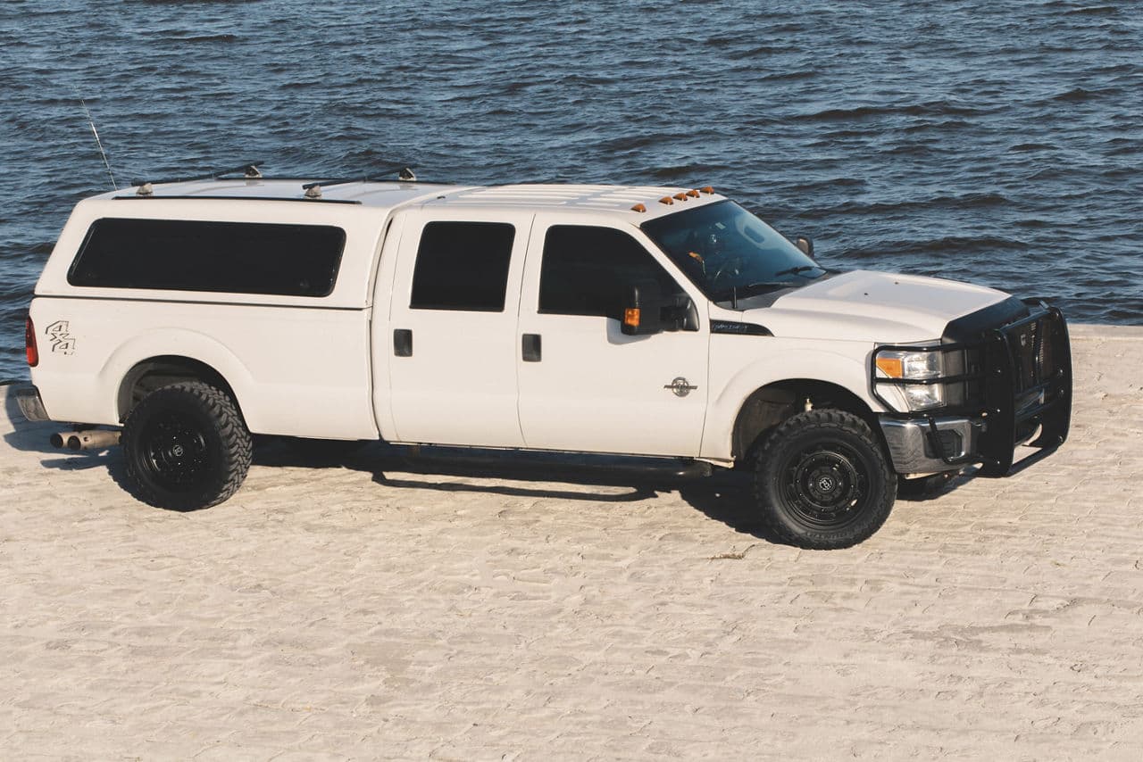 Detail view of 2012 Ford F250 with truck suv wheels