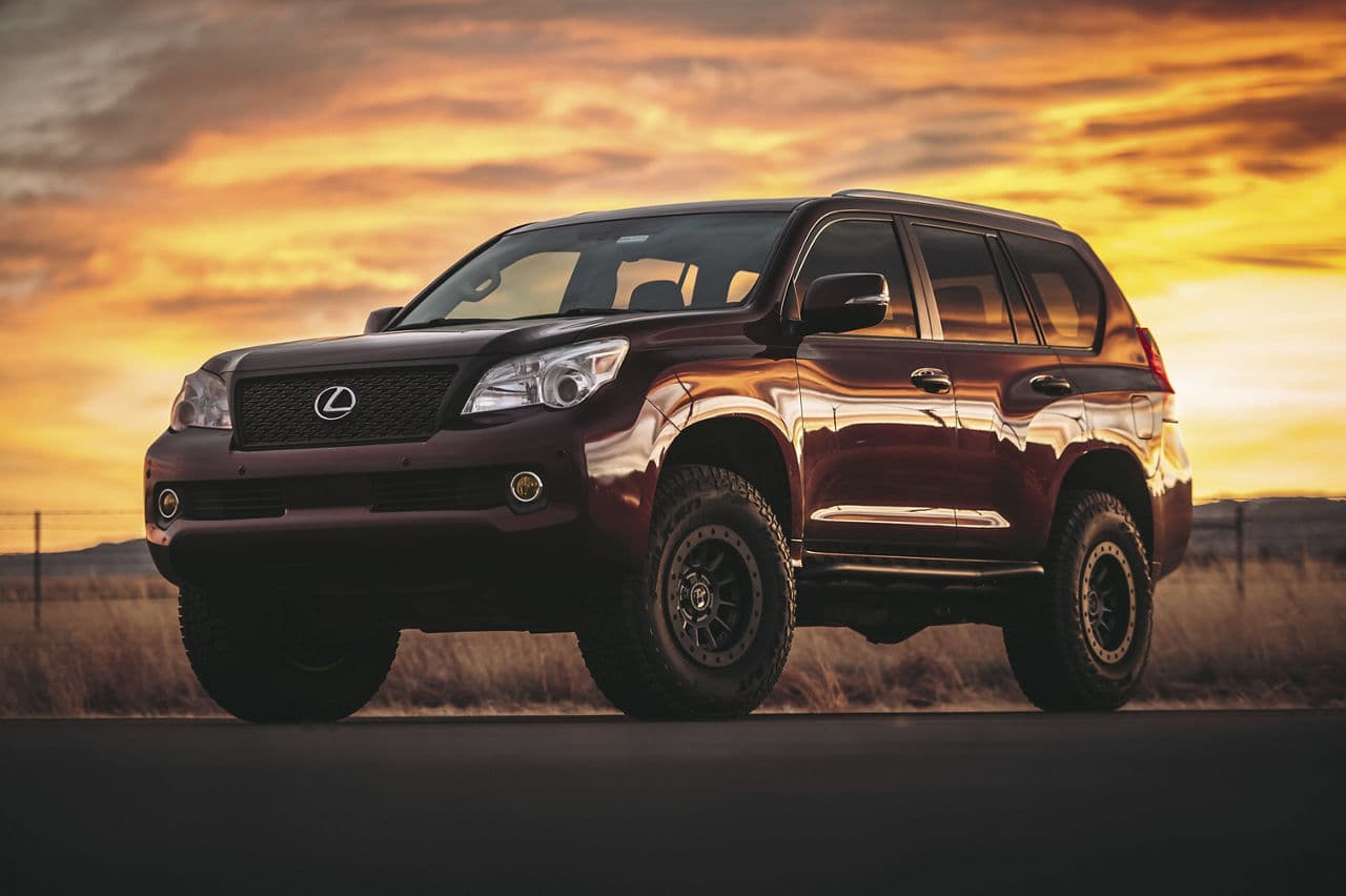 Front view of 2012 Lexus GX460 with truck suv wheels