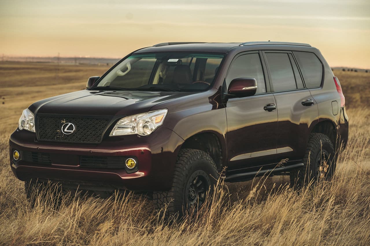 Side profile of 2012 Lexus GX460 with truck suv wheels