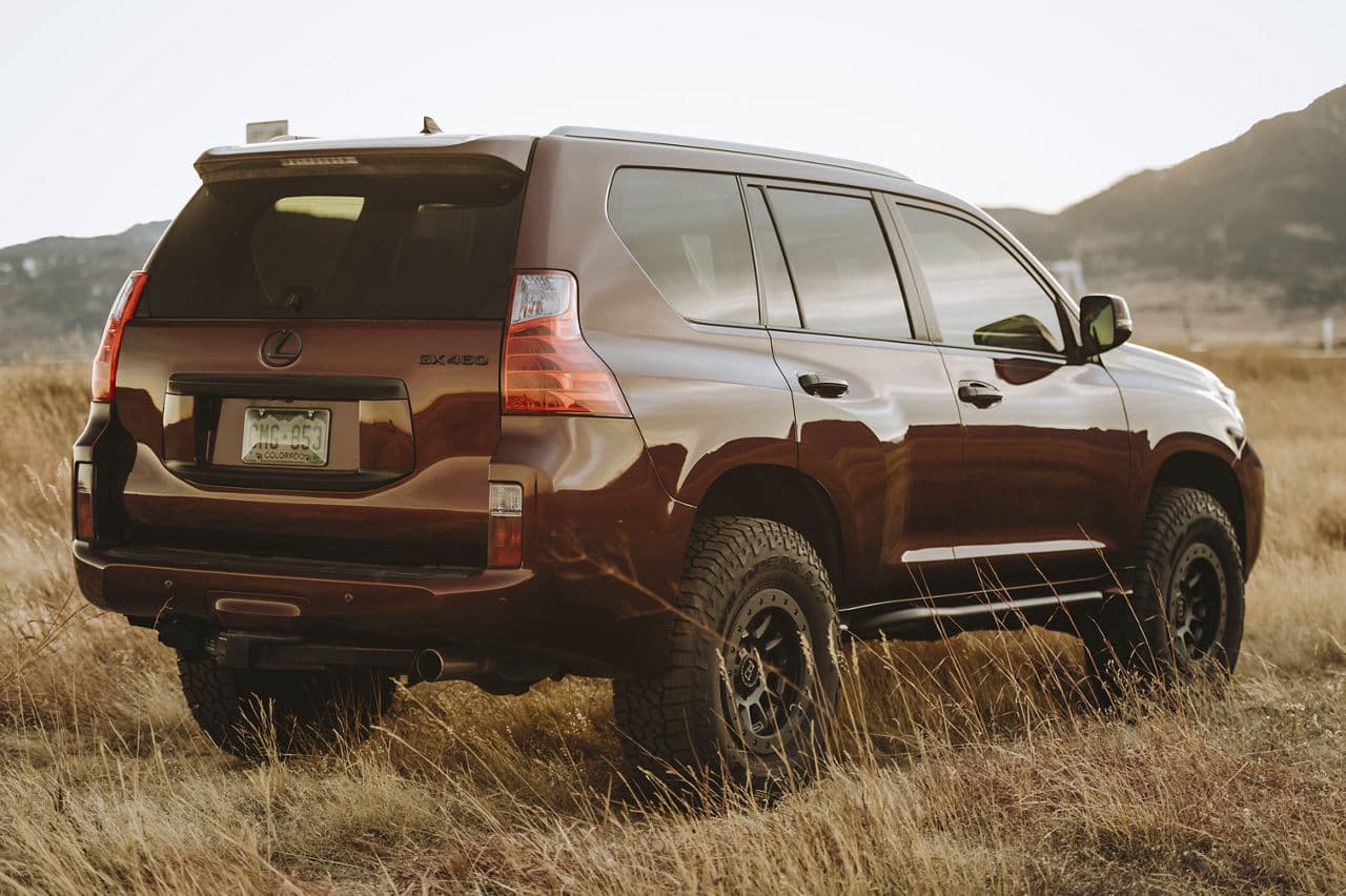 Rear view of 2012 Lexus GX460 with truck suv wheels