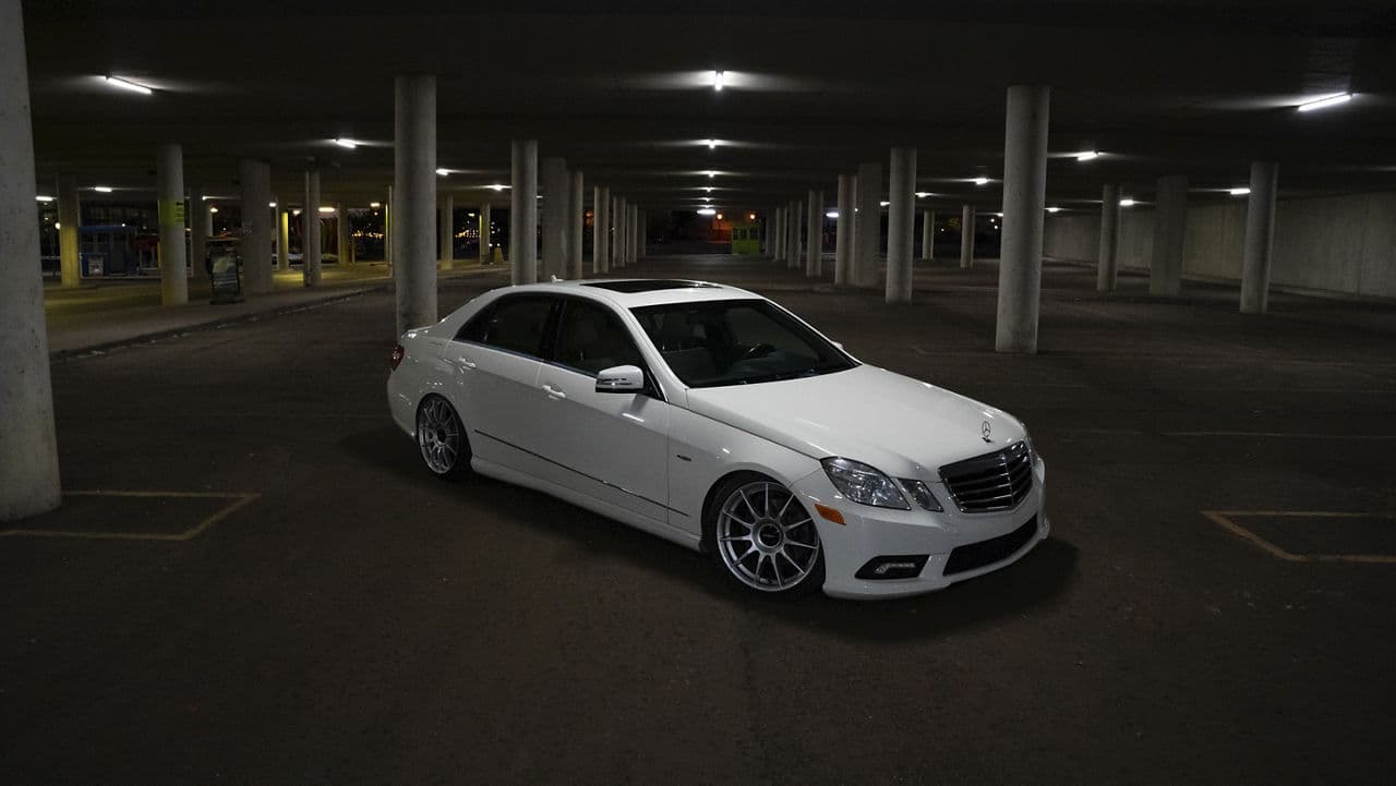 Detail view of 2012 Mercedes-Benz E350 with wheels