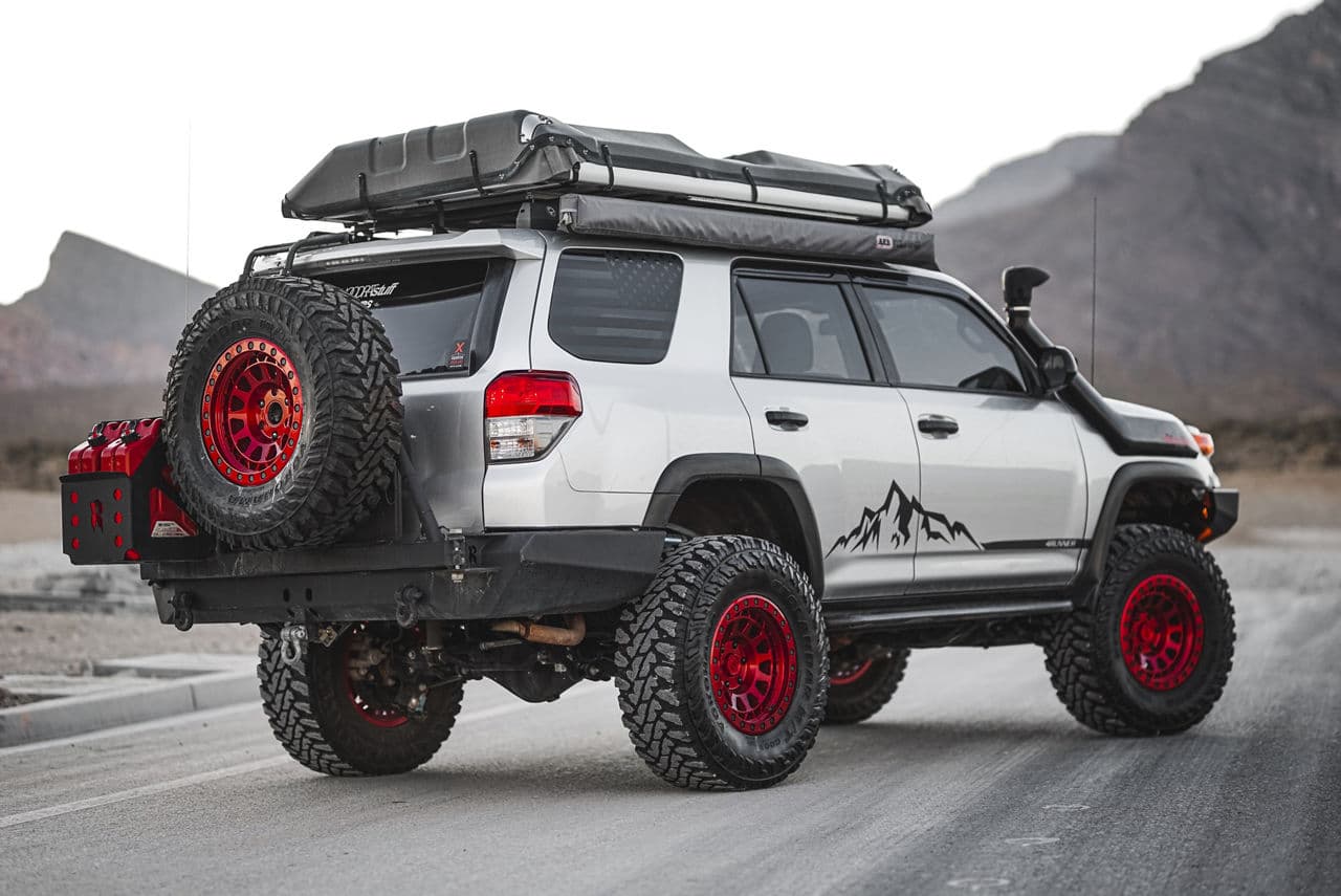Front view of 2012 Toyota 4Runner with truck suv wheels