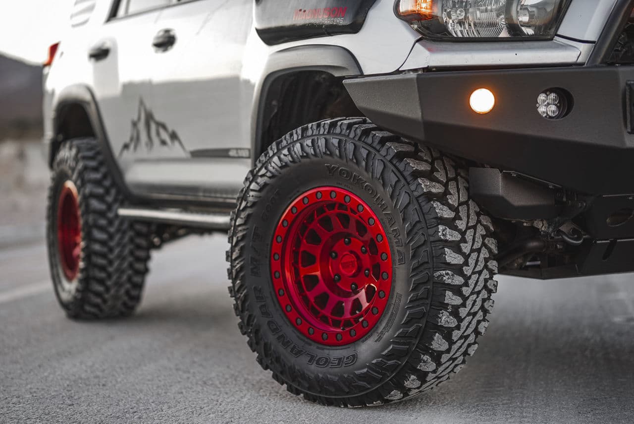 Rear view of 2012 Toyota 4Runner with truck suv wheels