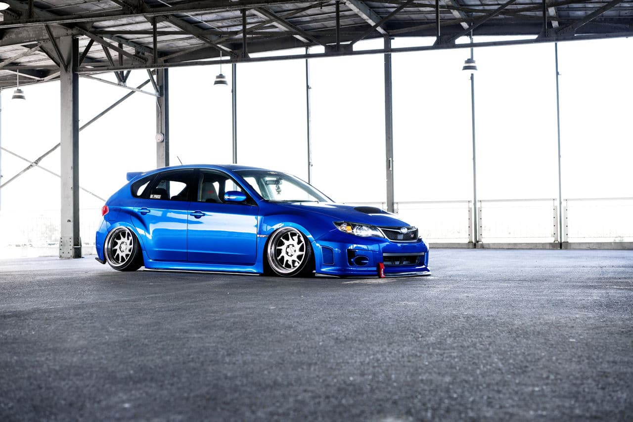 Front view of 2013 Subaru WRX STI with wheels