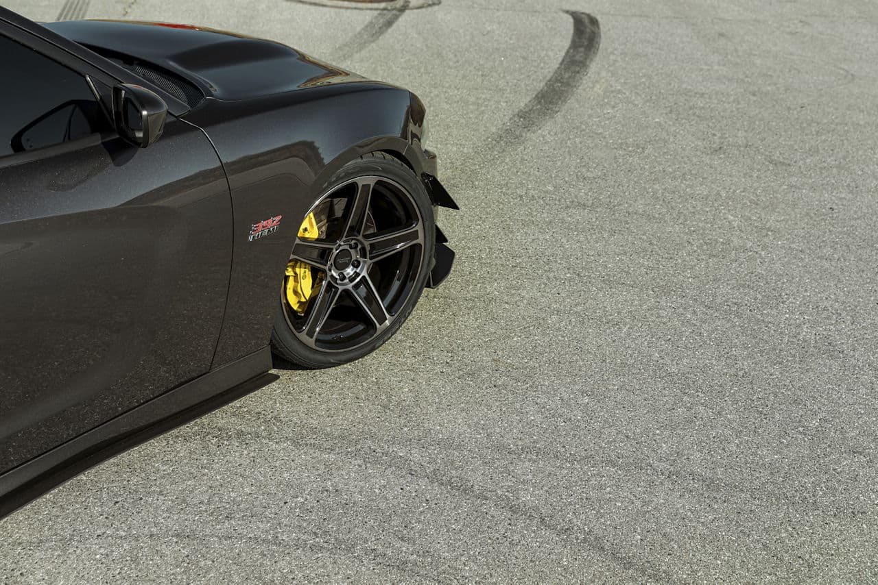 Interior of 2014 Dodge Charger Scatpack with wheels