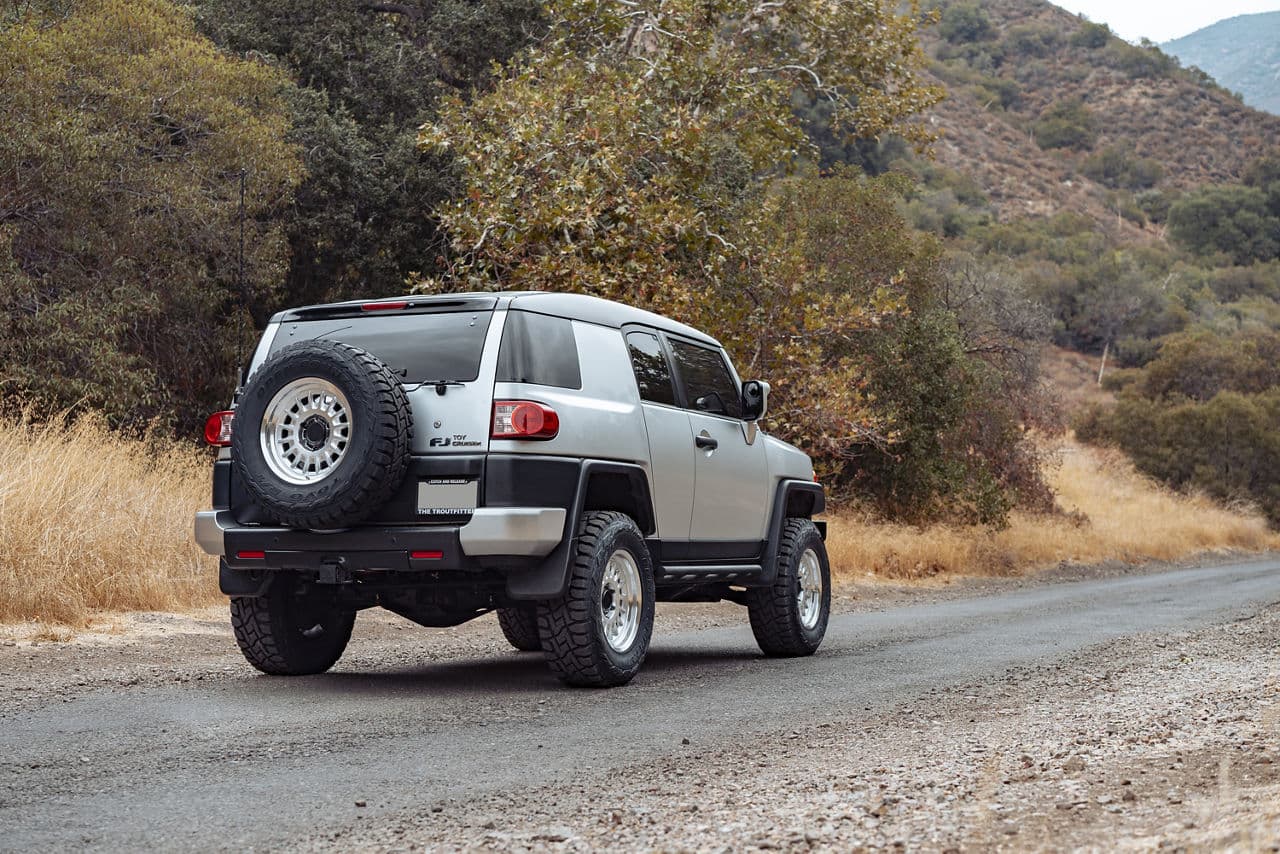 Detail view of 2014 Toyota FJ Cruiser with wheels