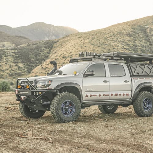 Detail view of 2014 Toyota Tacoma with truck suv wheels