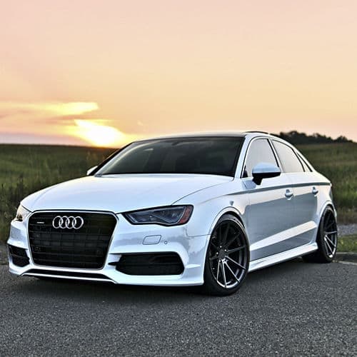 Detail view of 2015 Audi A3 with wheels