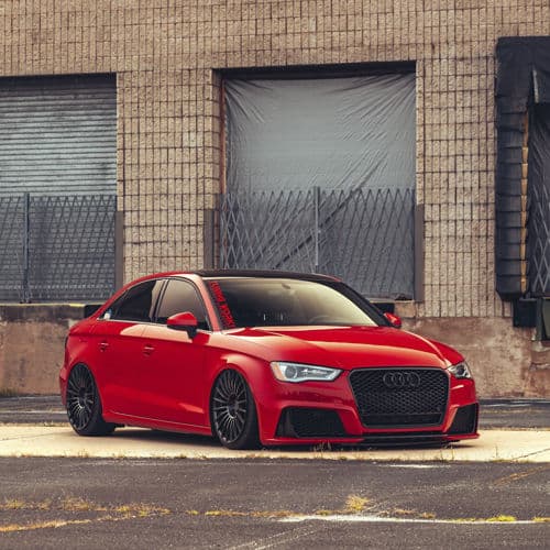 Detail view of 2015 Audi A3 with wheels