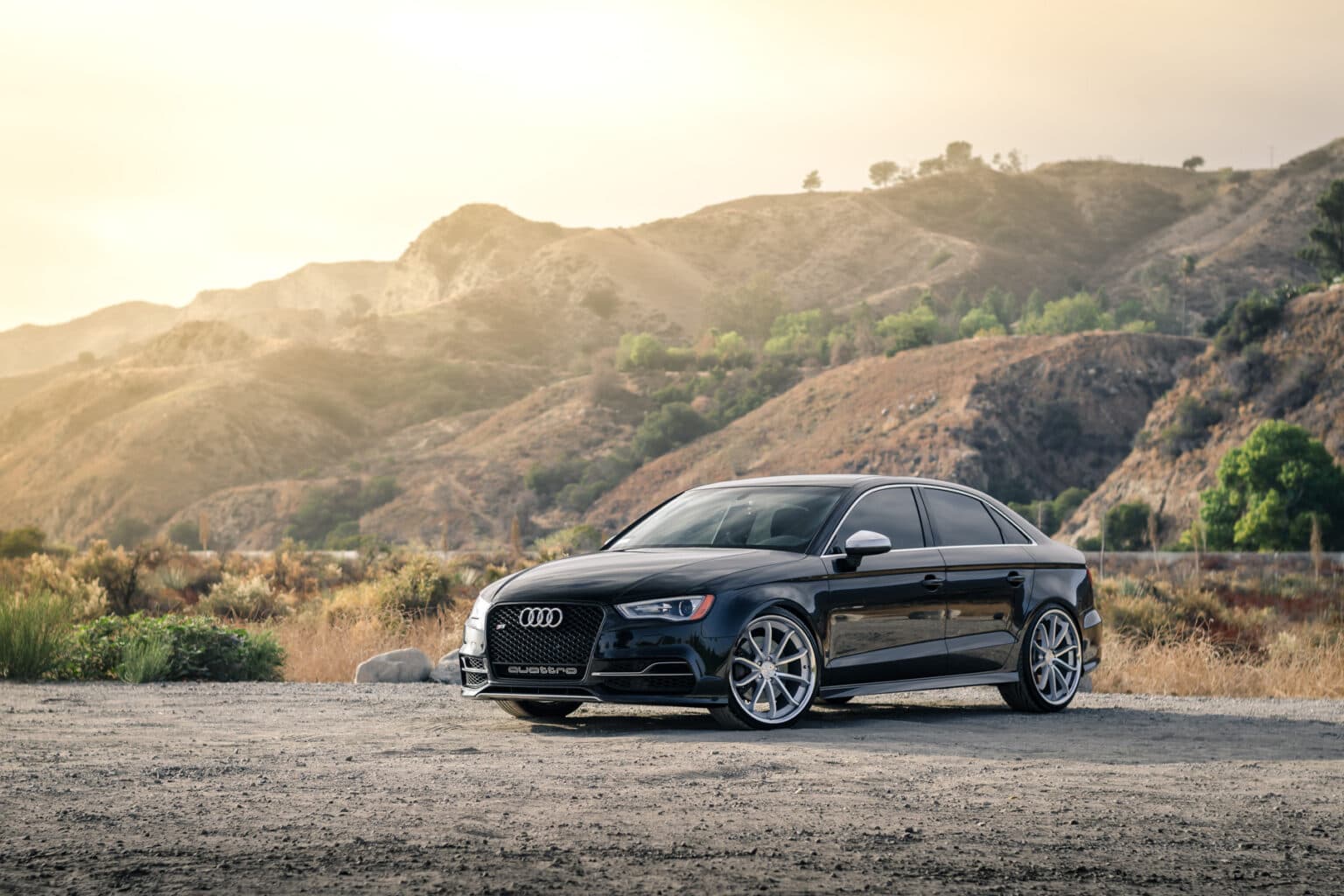 2015 Audi S3 — tuner wheels, front view