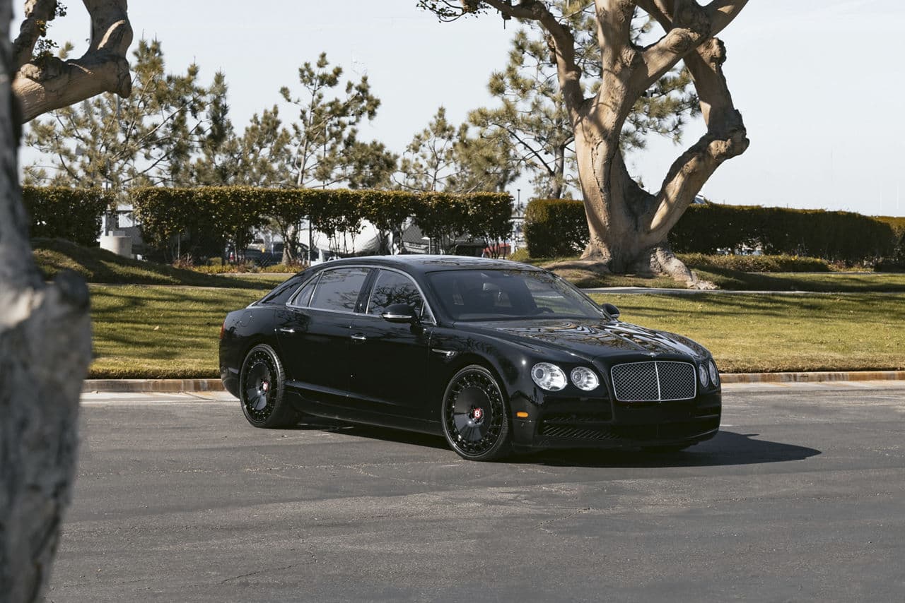 Interior of 2015 Bentley Flying Spur with wheels