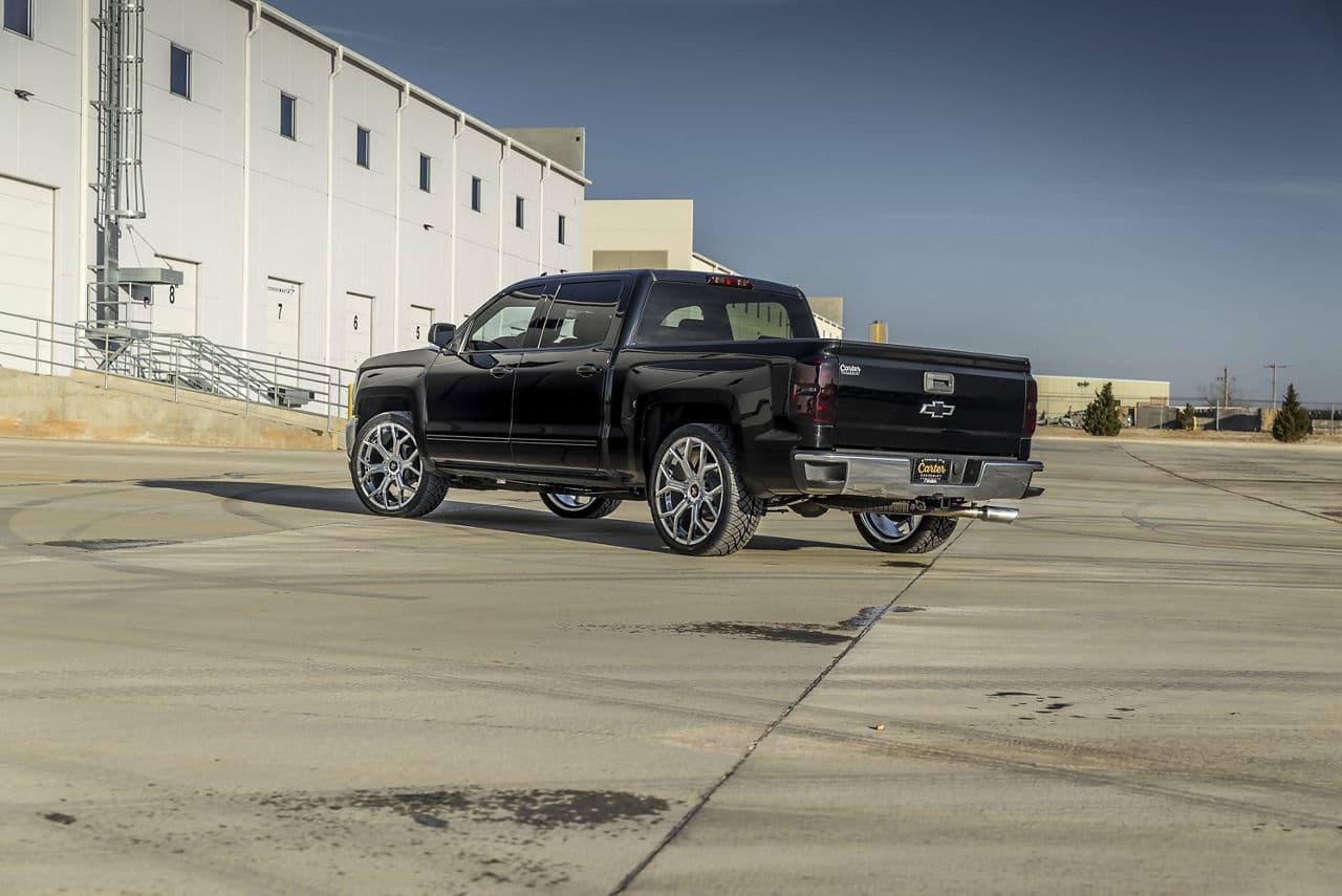 Interior of 2015 Chevrolet Silverado with wheels