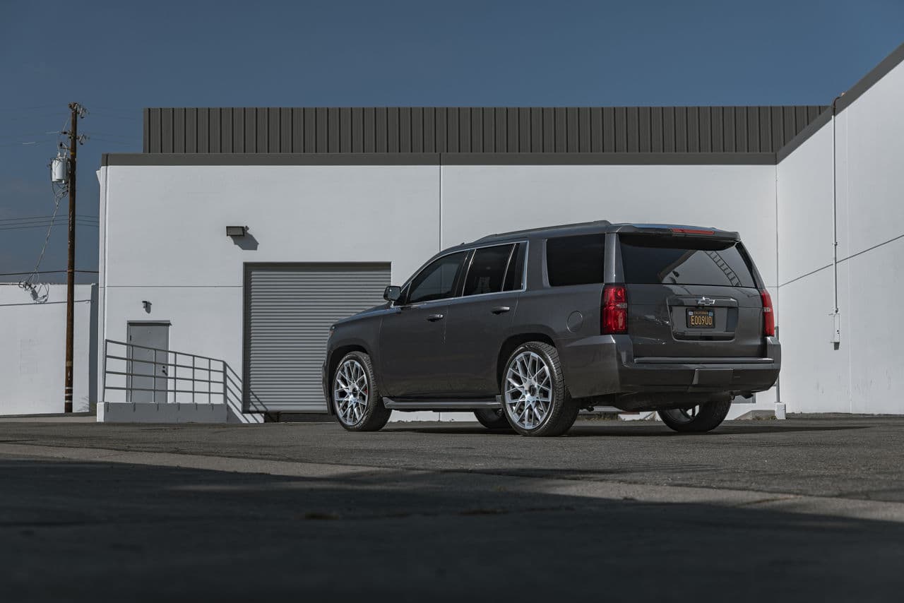 Interior of 2015 Chevrolet Tahoe with wheels