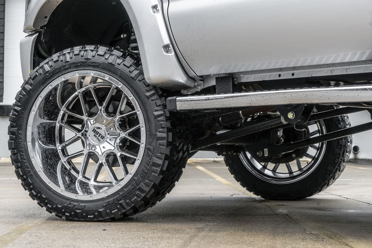Interior of 2015 Ford F250 with wheels