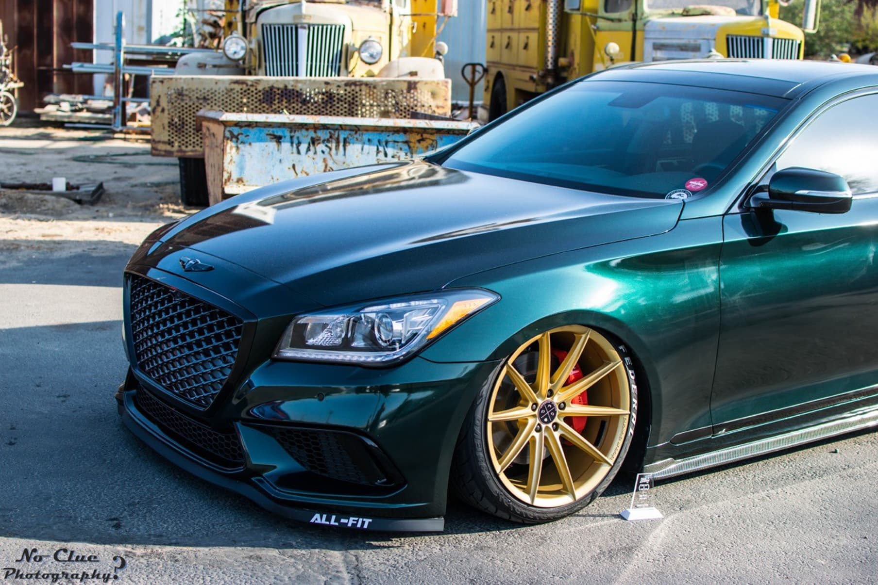 2015 Hyundai Genesis — truck lift kits, rear view