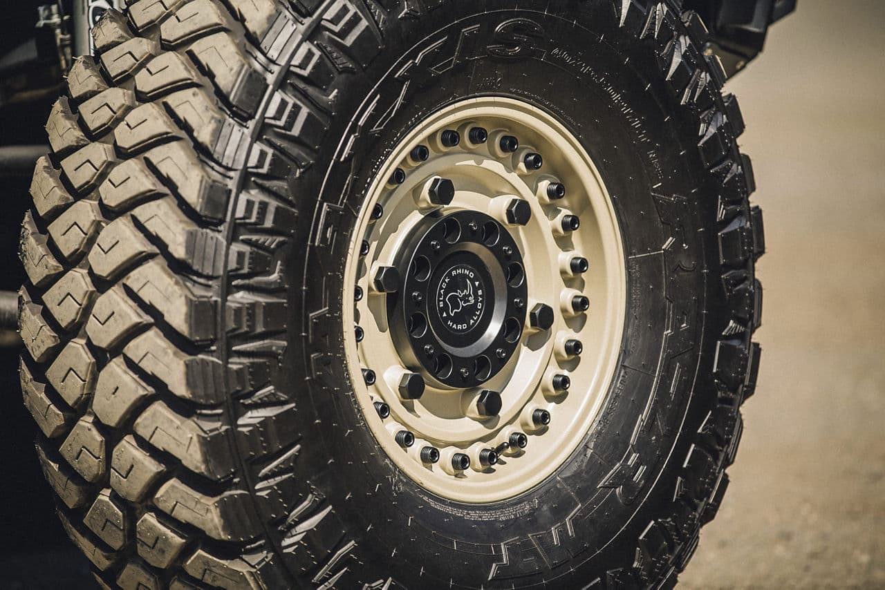 Interior of 2015 Jeep Wrangler Unlimited with wheels