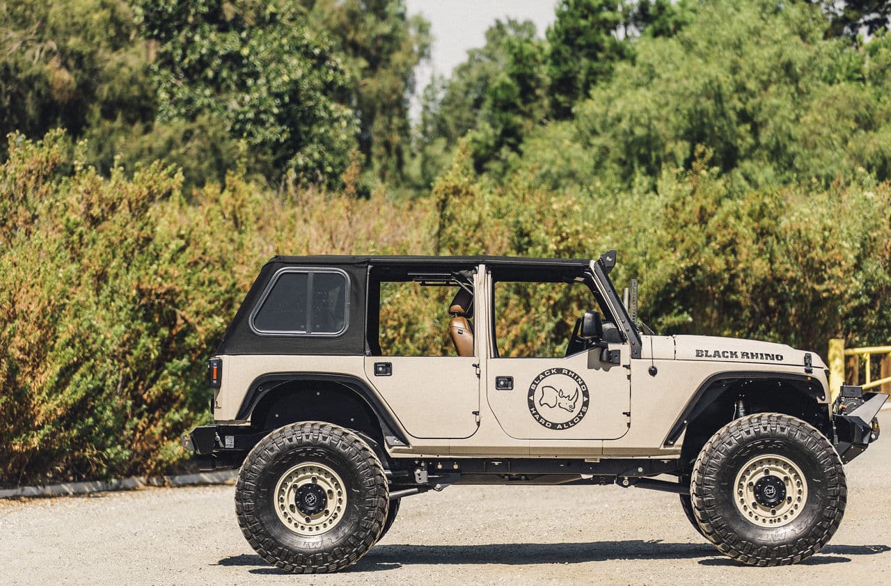 Detail view of 2015 Jeep Wrangler Unlimited with wheels