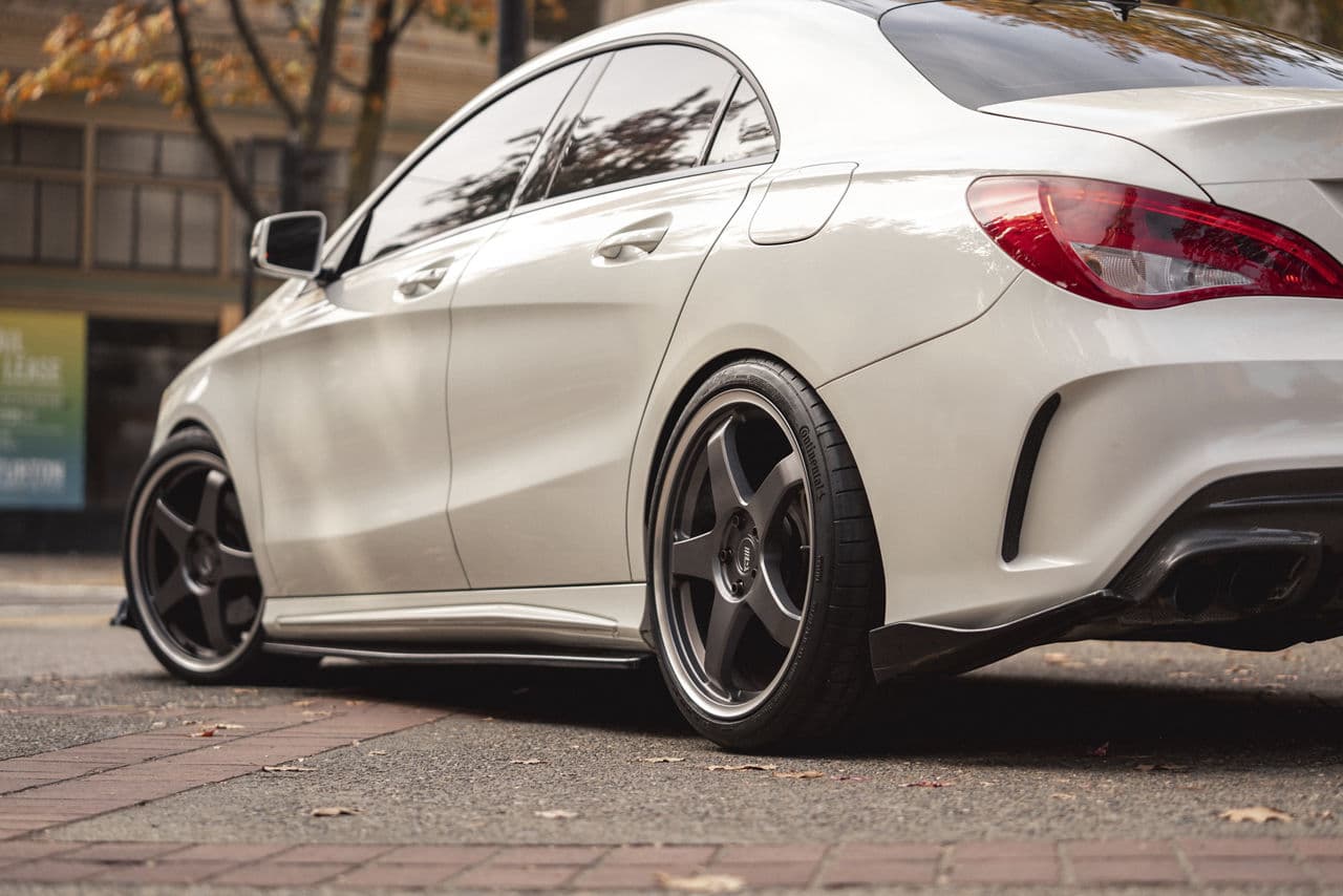 Detail view of 2015 Mercedes-Benz CLA250 with wheels