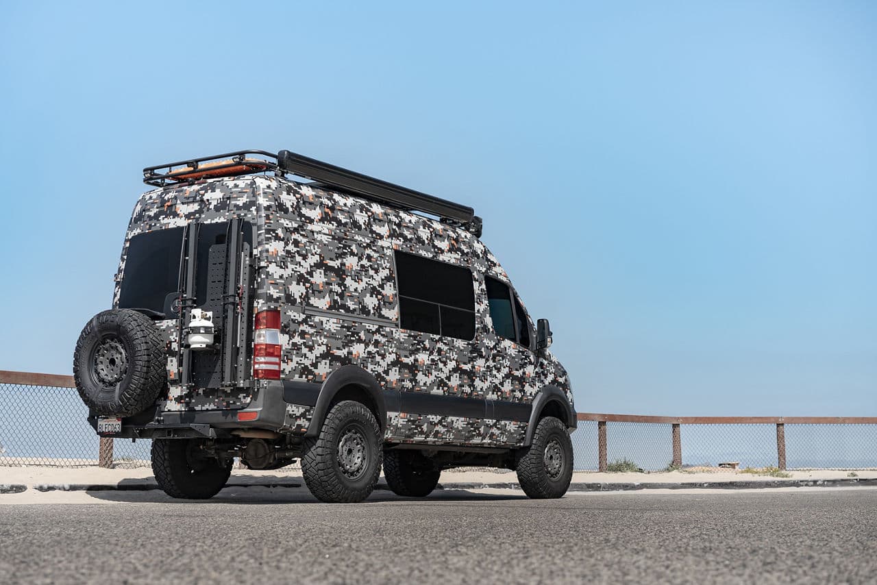 Front view of 2015 Mercedes-Benz Sprinter with wheels