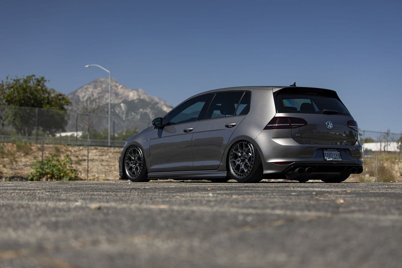 Interior of 2015 Volkswagen Golf R with wheels