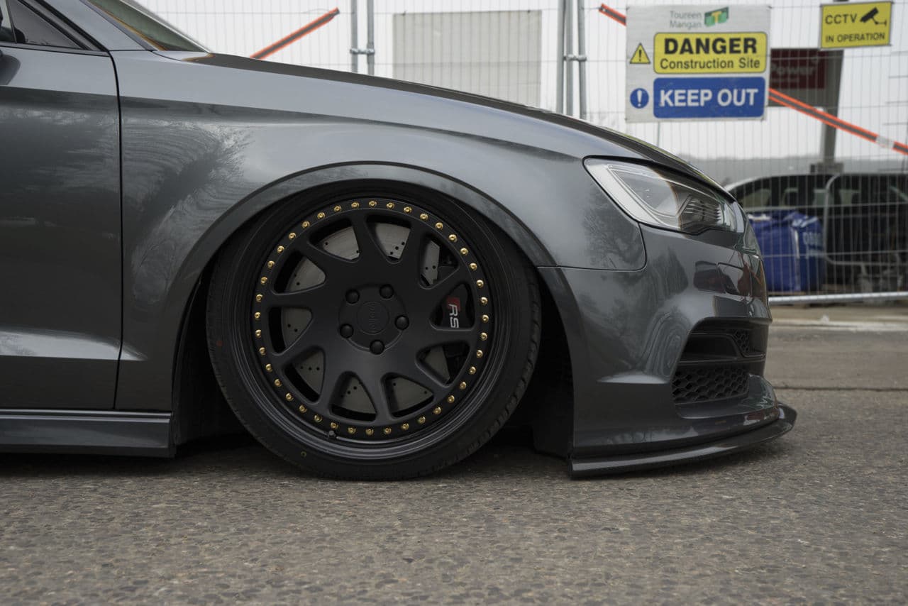 Rear view of 2016 Audi S3 with wheels
