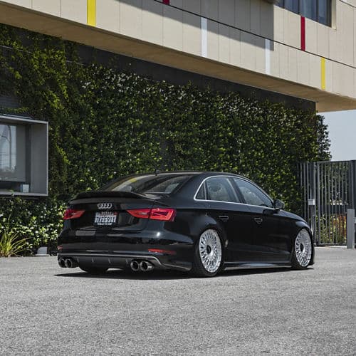 Interior of 2016 Audi S3 with wheels