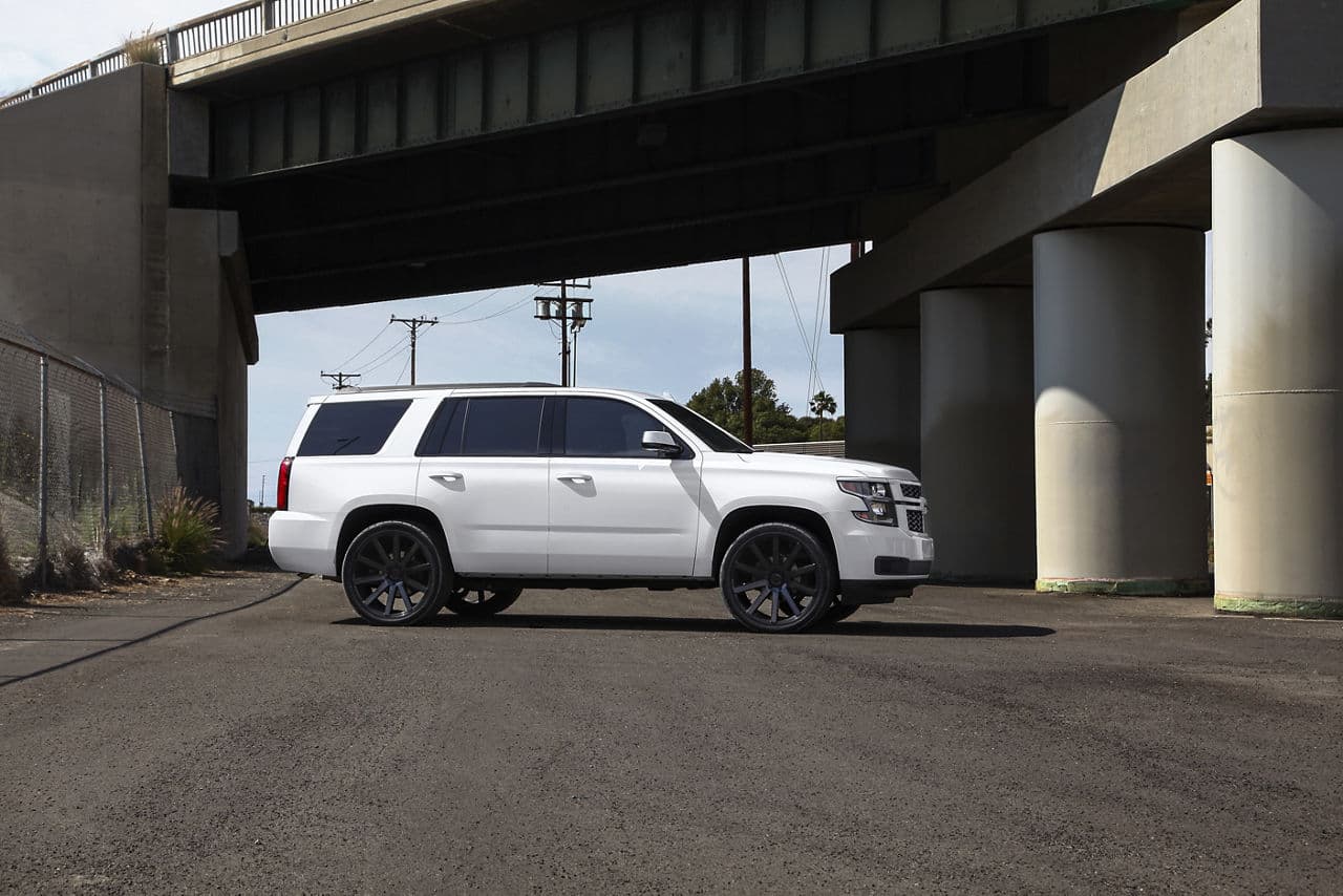 Rear view of 2016 Chevrolet Tahoe with truck suv wheels