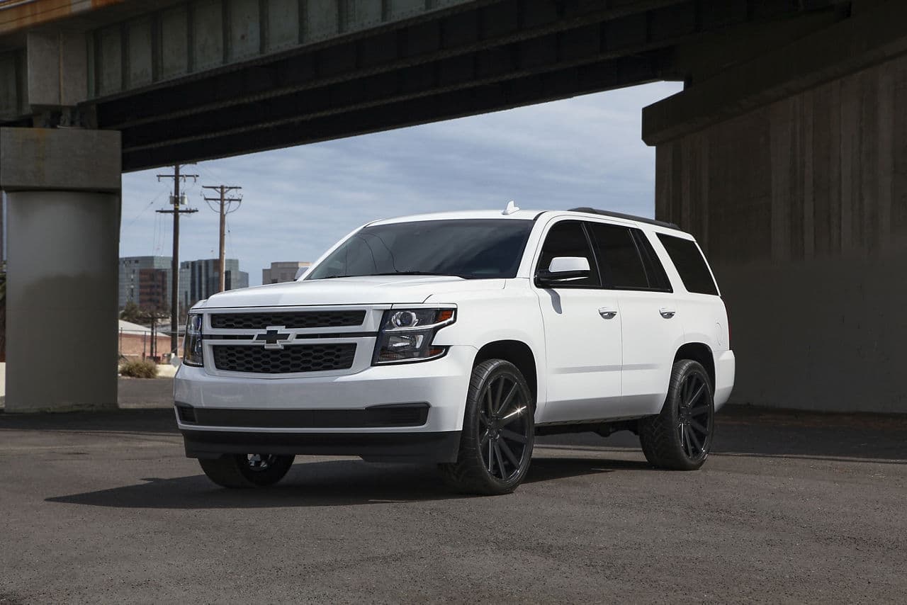 Detail view of 2016 Chevrolet Tahoe with truck suv wheels