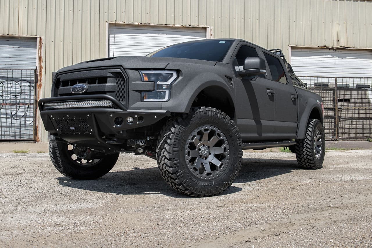 Interior of 2016 Ford F150 with vehicle wraps