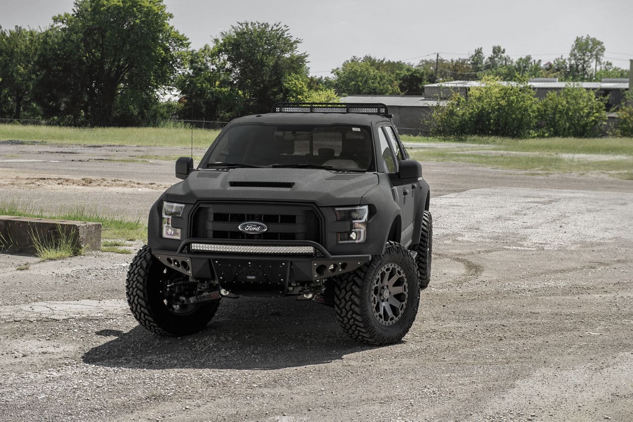 Detail view of 2016 Ford F150 with vehicle wraps