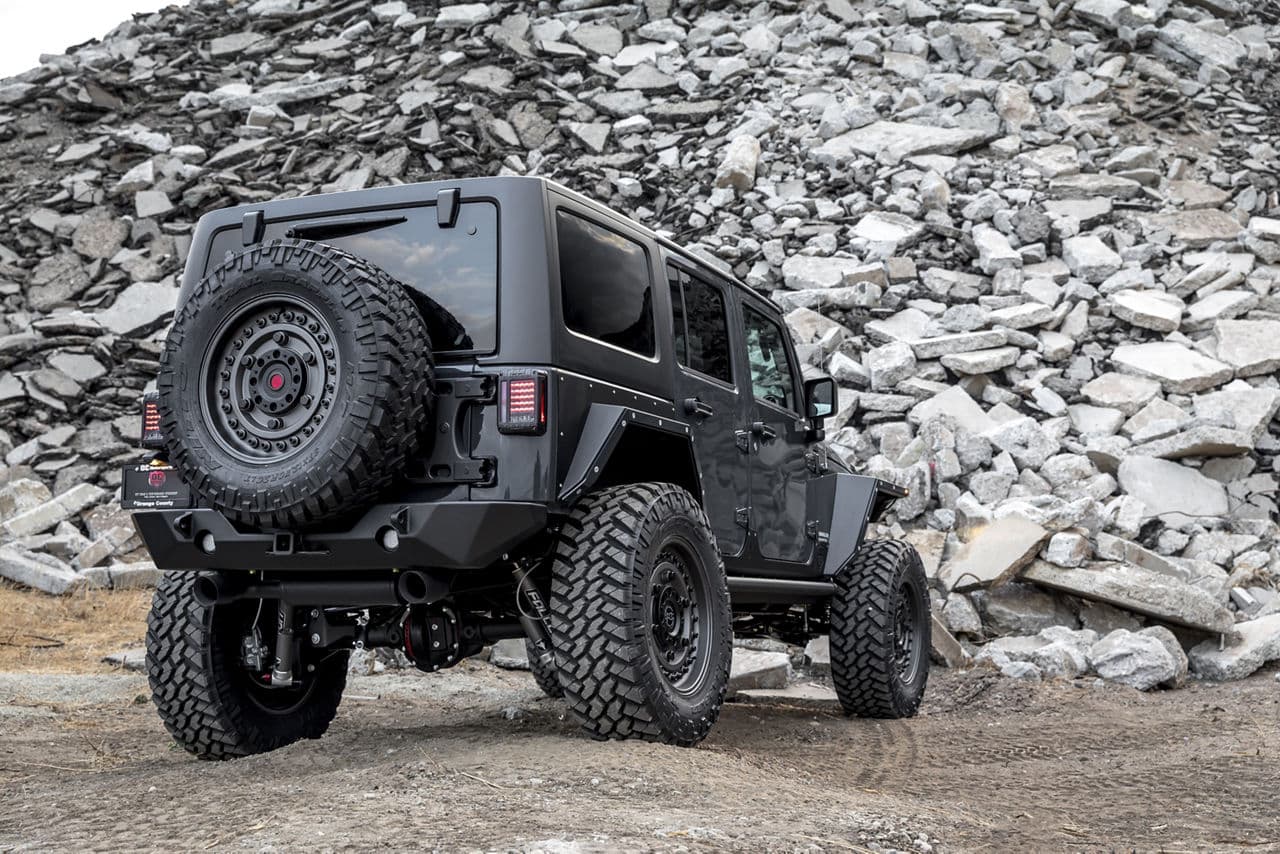 Interior of 2016 Jeep Wrangler Rubicon with wheels