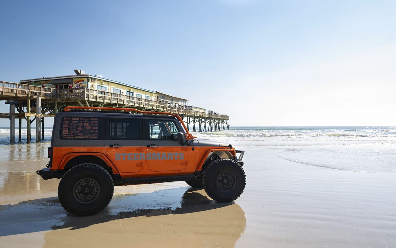 Interior of 2016 Jeep Wrangler Unlimited with wheels