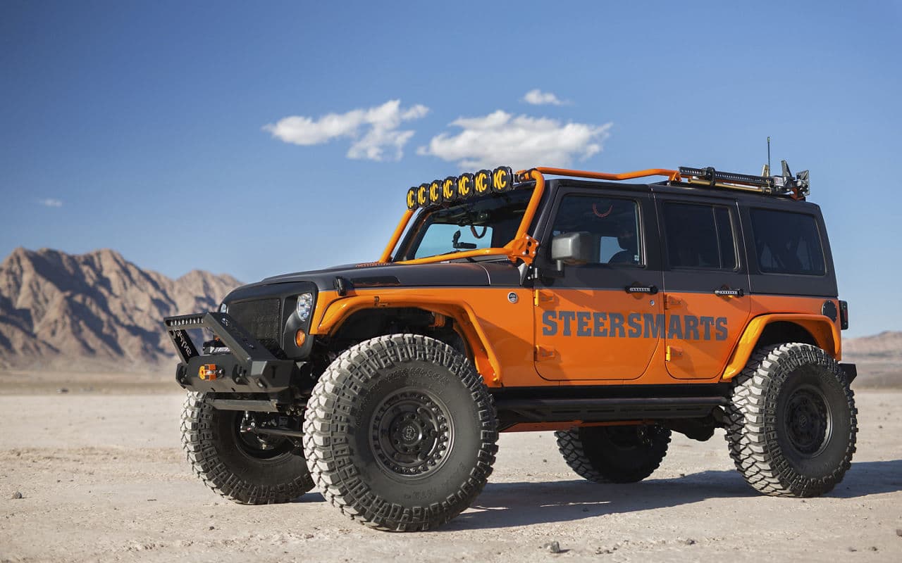 Detail view of 2016 Jeep Wrangler Unlimited with wheels