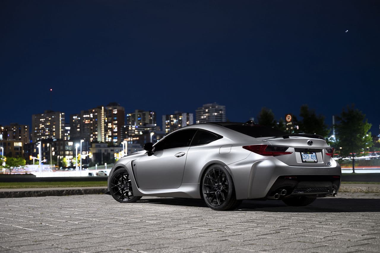 Front view of 2016 Lexus RC F Sport with wheels