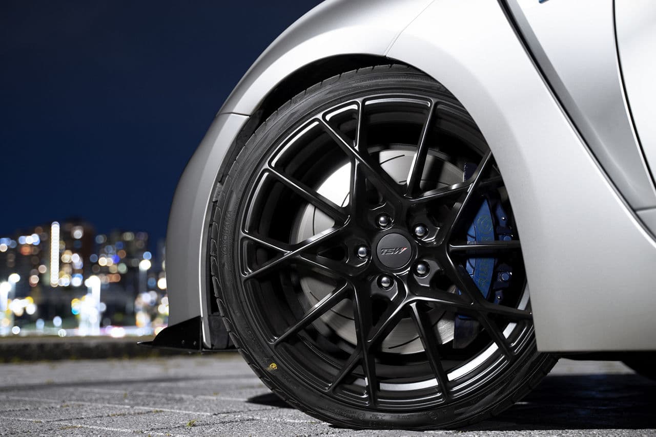 Interior of 2016 Lexus RC F Sport with wheels
