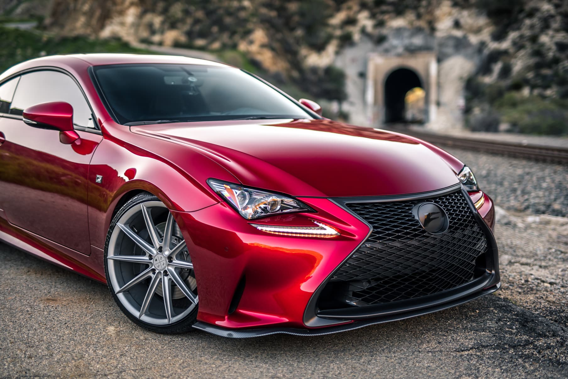2016 Lexus RC200t F-Sport — wheels, rear view