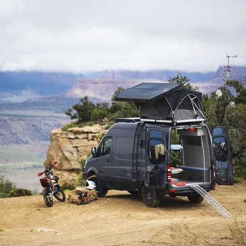 Rear view of 2016 Mercedes-Benz Sprinter with truck suv wheels