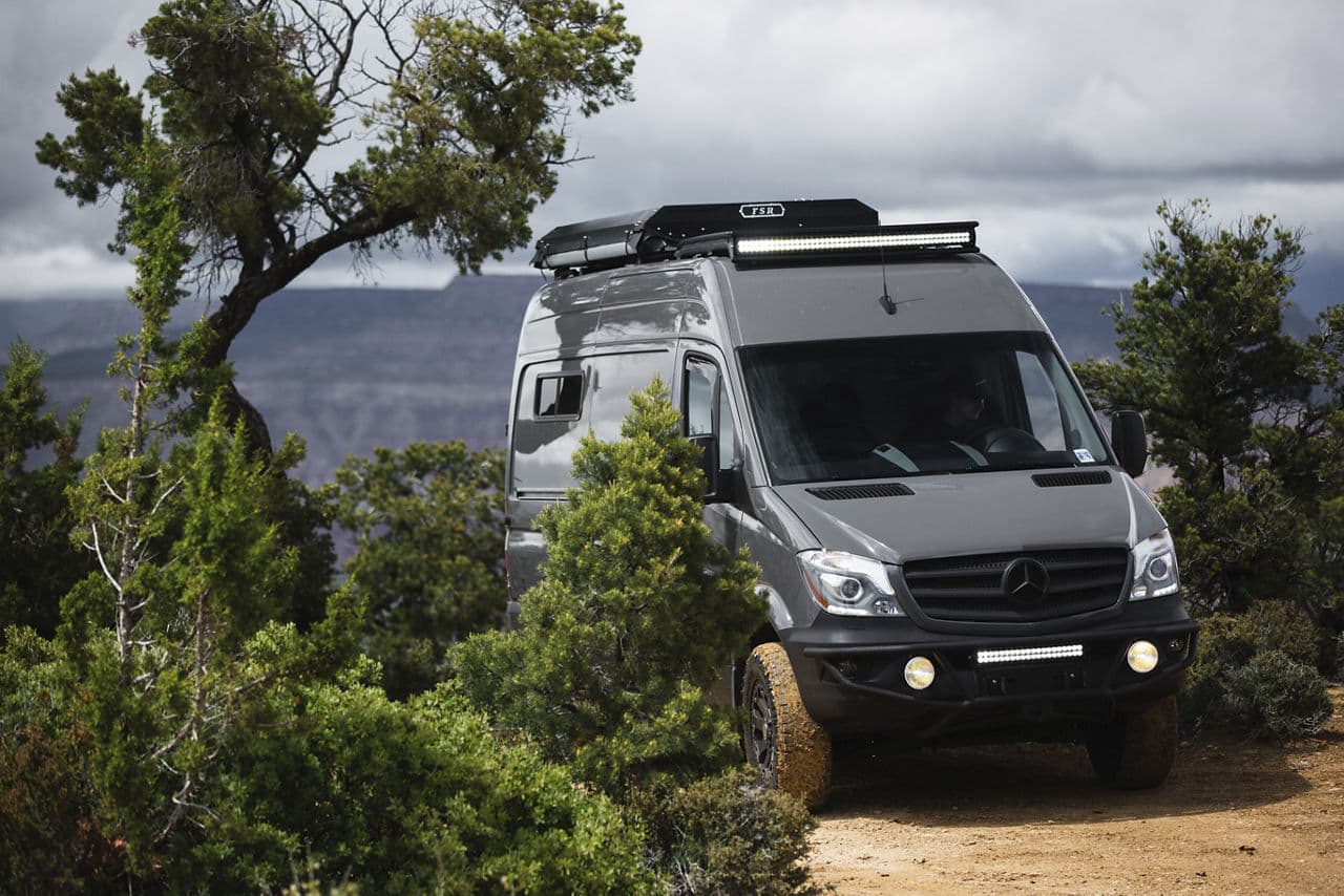 Rear view of 2016 Mercedes-Benz Sprinter with wheels
