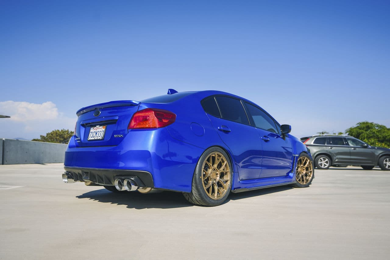 Interior of 2016 Subaru WRX with wheels
