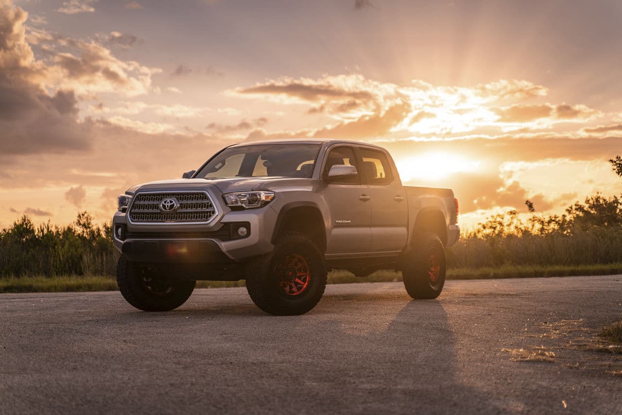 Interior of 2016 Toyota Tacoma with vehicle wraps