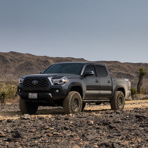 Detail view of 2016 Toyota Tacoma with vehicle wraps