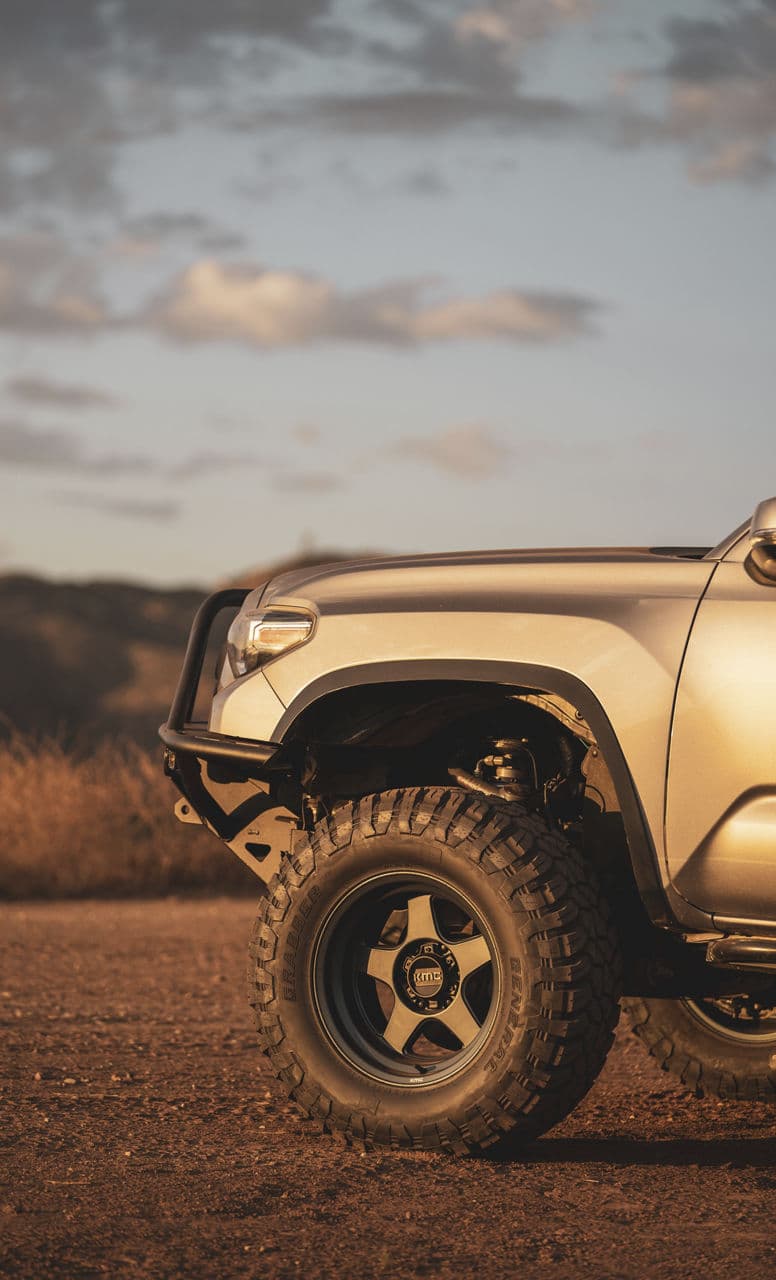 Interior of 2016 Toyota Tacoma with wheels