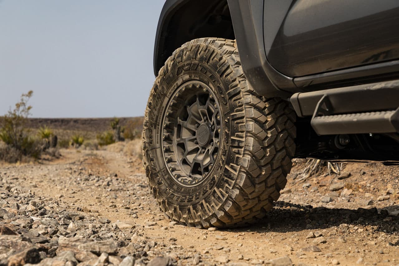 Rear view of 2016 Toyota Tacoma with wheels