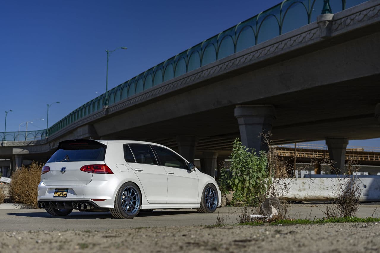 Interior of 2016 Volkswagen Golf R with wheels