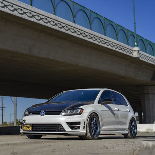 Interior of 2016 Volkswagen Golf R with wheels