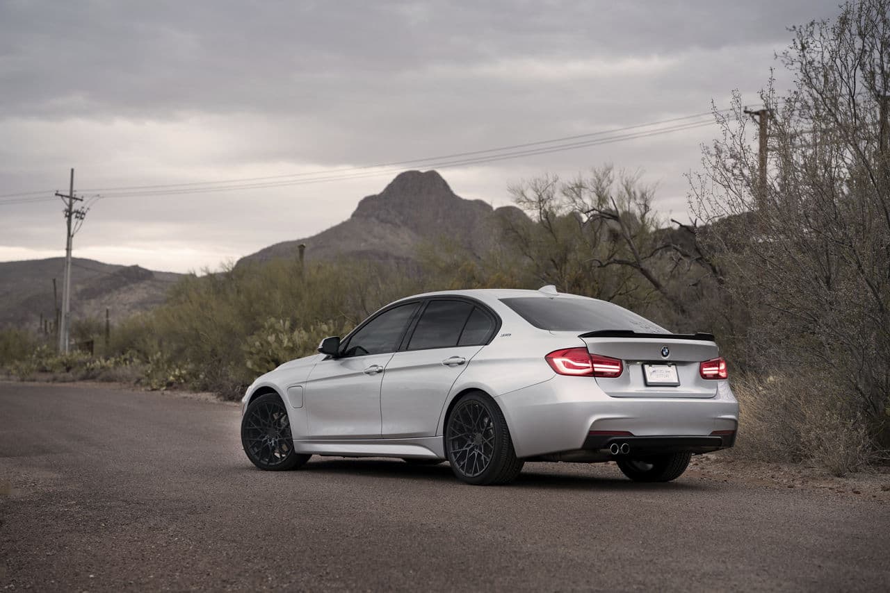 Detail view of 2017 BMW 330e with wheels